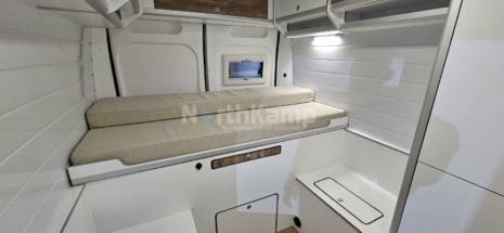 cama somier deslizante desplegable furgoneta camper