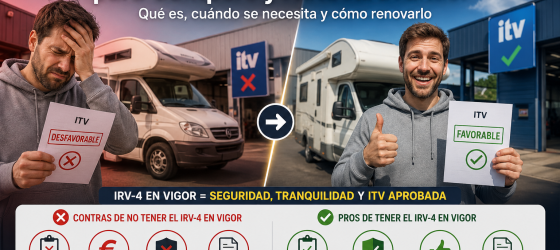 Certificado de gas IRV-4 para campers y autocaravanas pasando la ITV