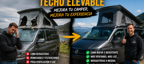 Sustitución lona techo elevable westfalia