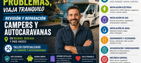 Reparación autocaravanas camper en bilbao bizkaia pais vasco