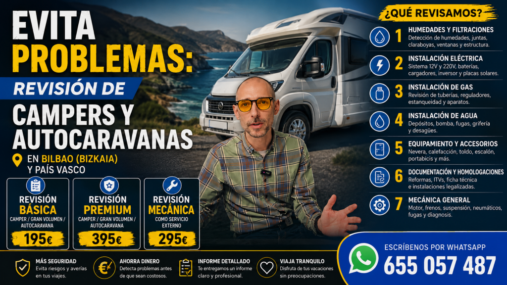 Revisión autocaravana o camper